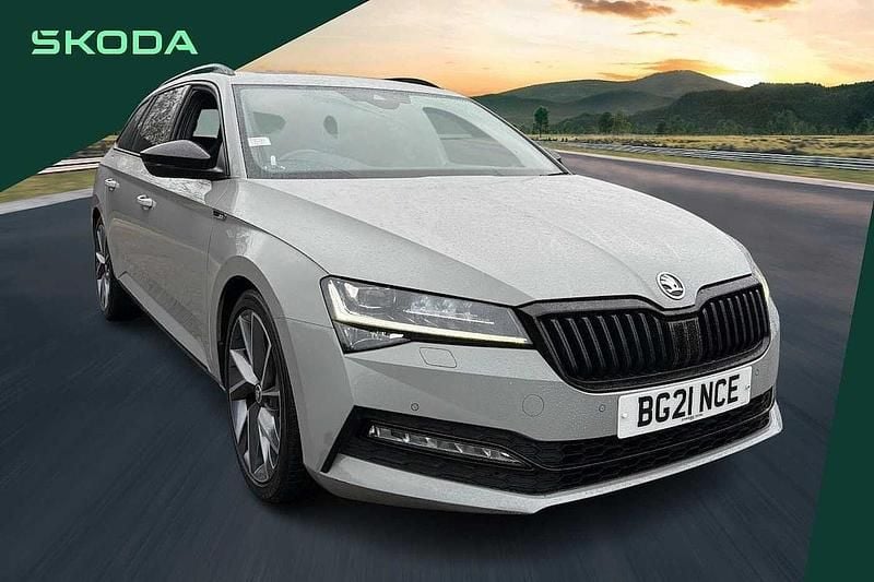 Used Skoda Superb SportlinePlus 190 HP (139 kW) 2021 Grey Estate