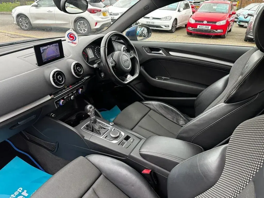 Used Audi A3 S-Line 110 HP (80 kW) 2014 Blue Hatchback