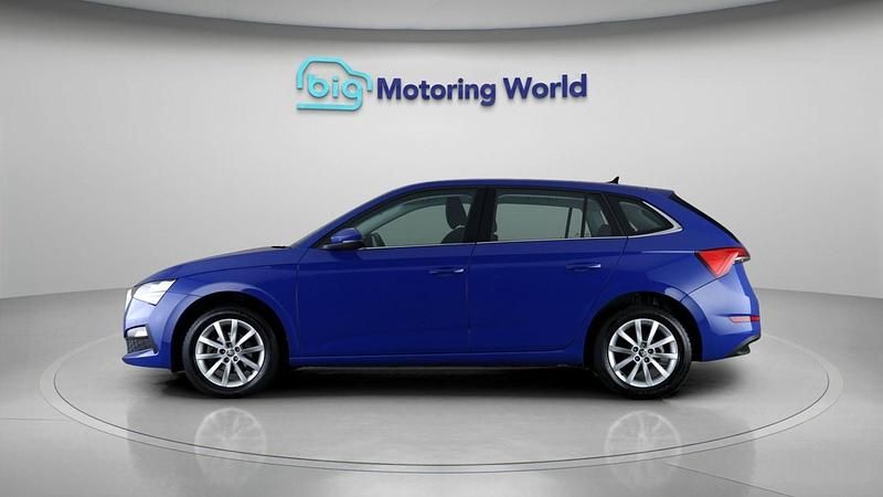 Used Skoda Scala SE Technology 109 HP (80 kW) 2022 Blue Hatchback
