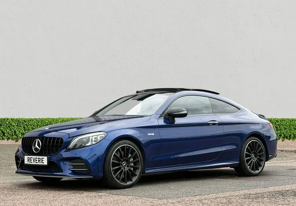 Used Mercedes C43 AMG Premium Plus 390 HP (286 kW) 2019 Blue Coupe