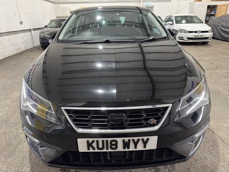Used Seat Leon FR 125 HP (91 kW) 2018 Black Hatchback