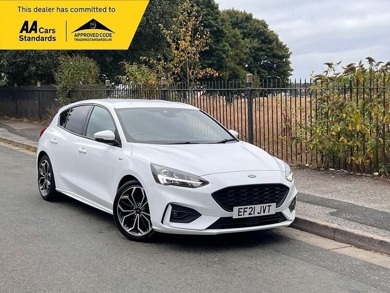 White Used 2021 Ford Focus ST-Line X Hatchback | £13,495 (Good price) - Image 1/4