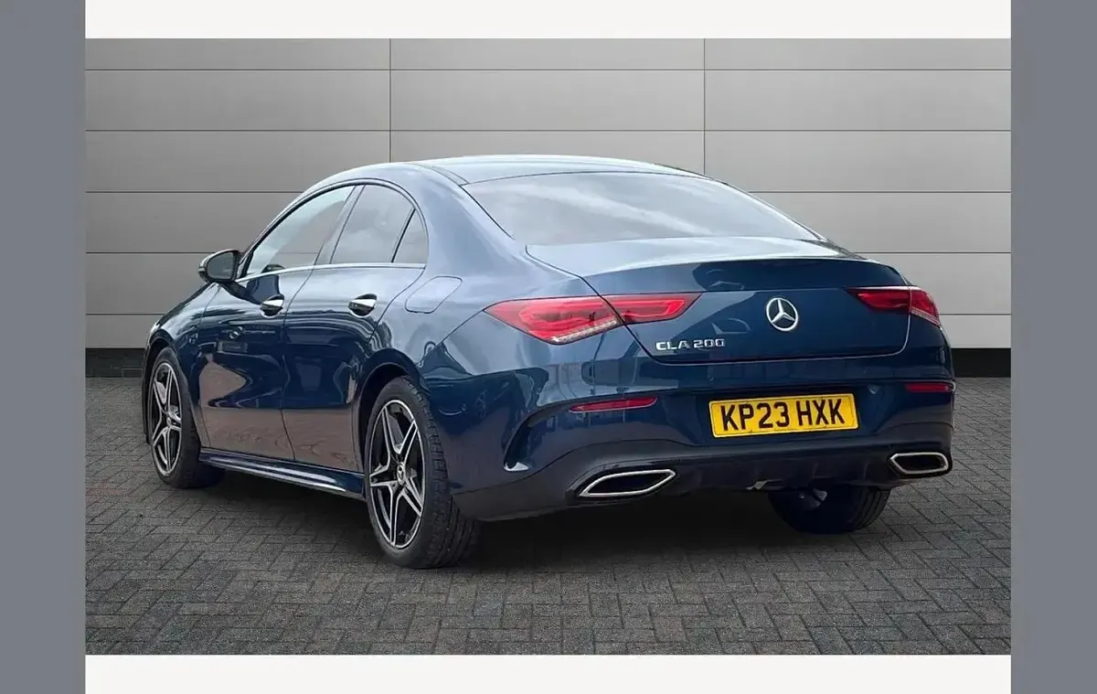 Used Mercedes CLA200 AMG Line Premium 161 HP (118 kW) 2023 Blue Coupe
