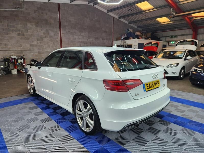 Used Audi A3 S-Line 110 HP (80 kW) 2015 White Hatchback