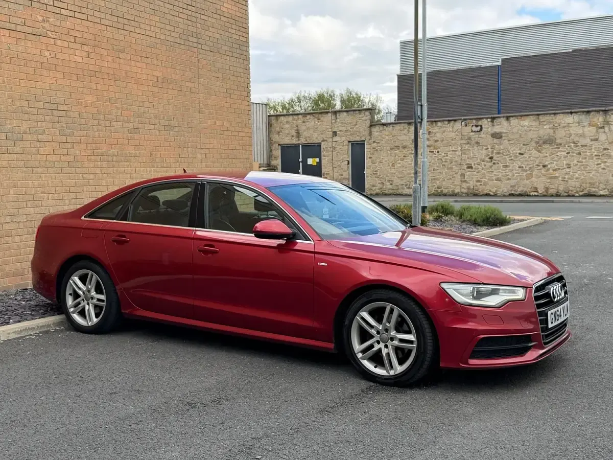 Used Audi A6 S-Line 190 HP (139 kW) 2014 Red Sedan