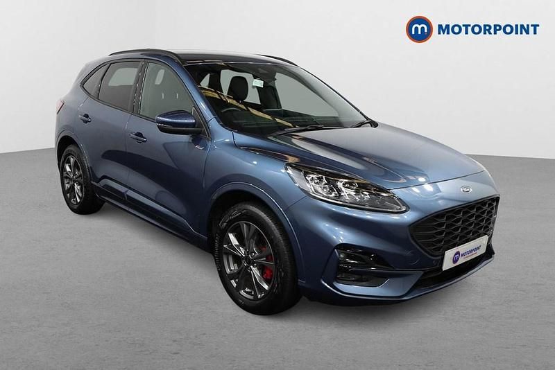 Blue Used 2022 Ford Kuga ST-Line SUV | £19,249 (Fair price) - Image 1/4