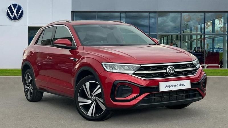 Red Used 2022 VW T-Roc R-line SUV | £19,229 (Fair price) - Image 1/4