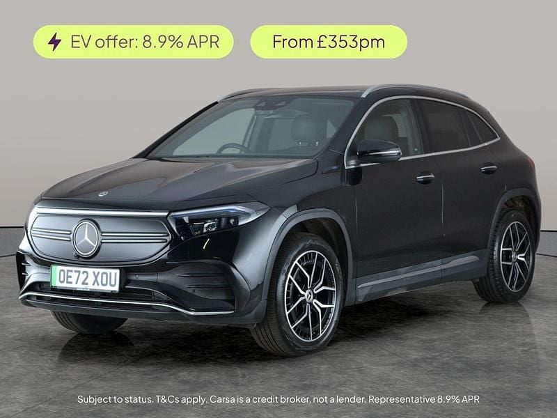 Black Used 2022 Mercedes EQA350 AMG line SUV | £22,299 (Fair price) - Image 1/2