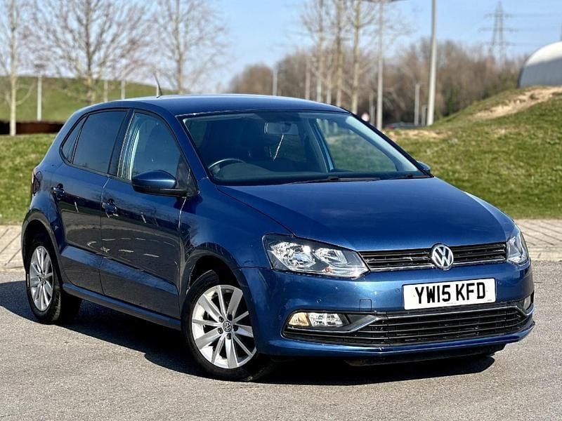 Blue Used 2015 VW Polo SE Hatchback | £6,995 (Good price) - Image 1/4