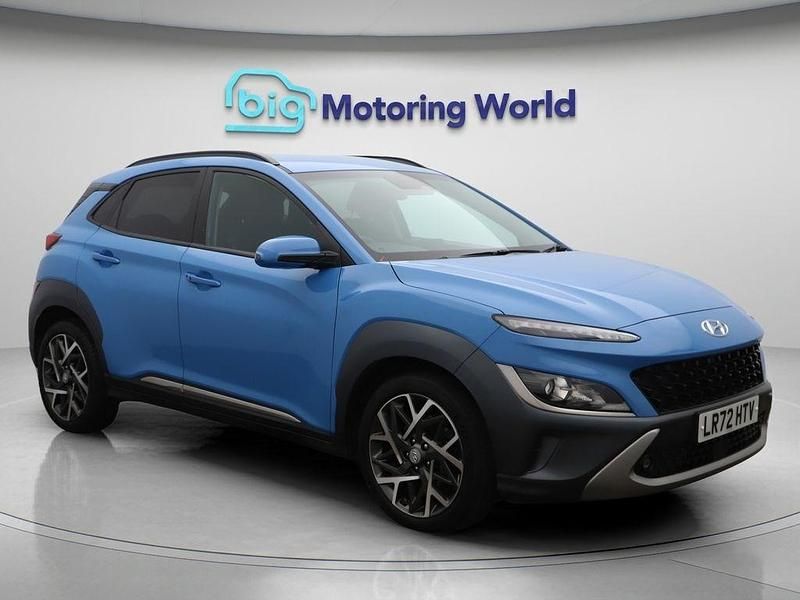 Blue Used 2022 Hyundai Kona Premium SUV | £16,200 (Fair price) - Image 1/4