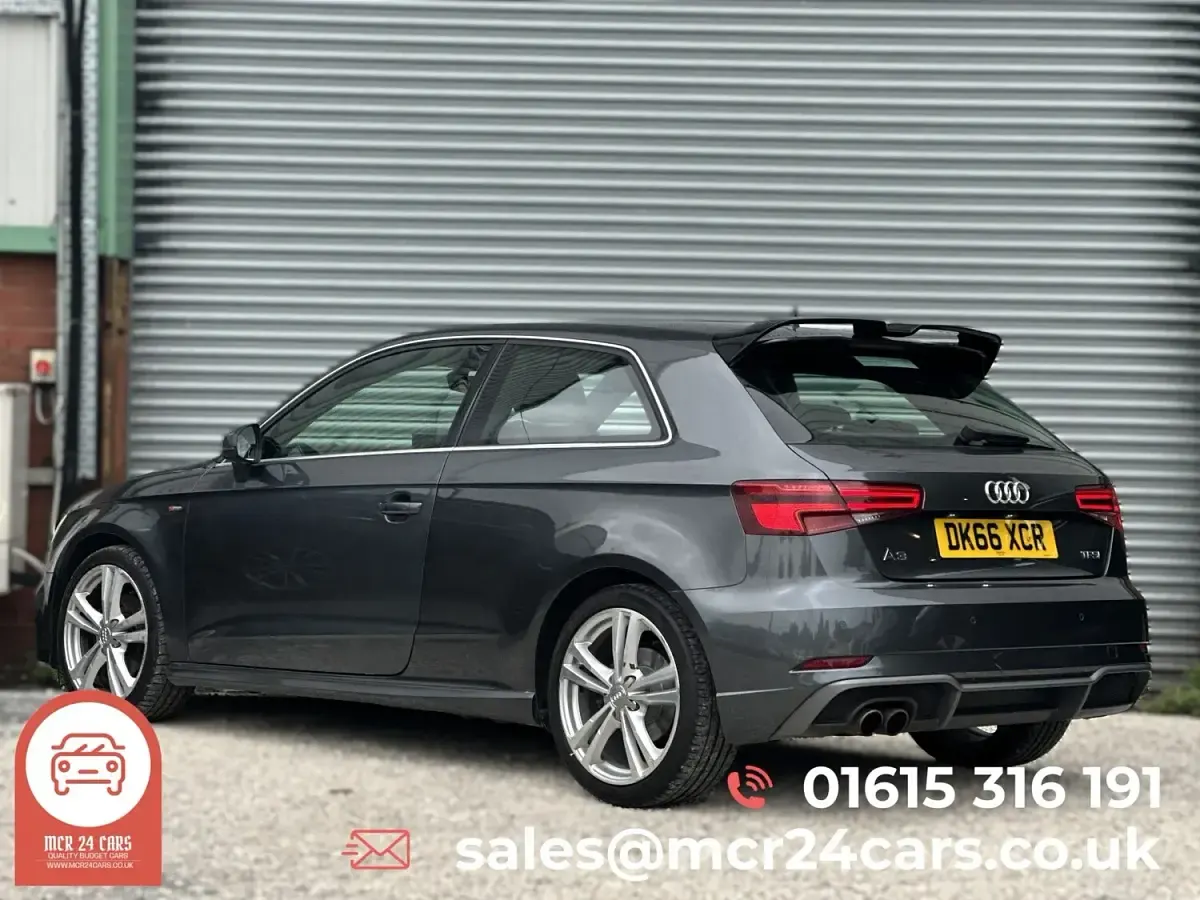 Used Audi A3 S-Line 150 HP (110 kW) 2016 Grey Hatchback