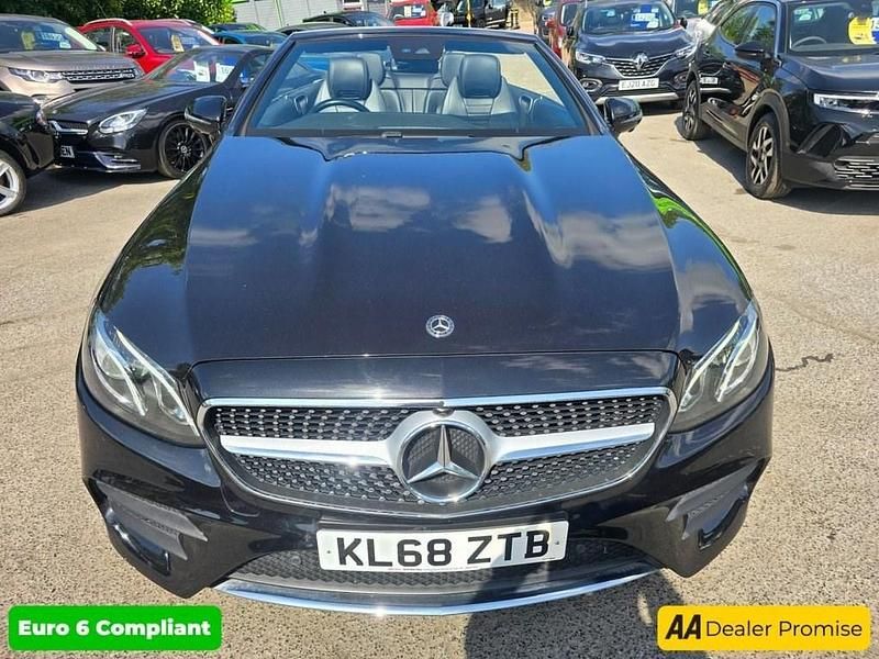 Used Mercedes E220 AMG Line Premium 194 HP (142 kW) 2019 Black Cabriolet