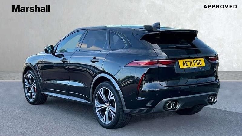 Used Jaguar F-Pace SVR 550 HP (404 kW) 2021 Metallic  santorini black  SUV