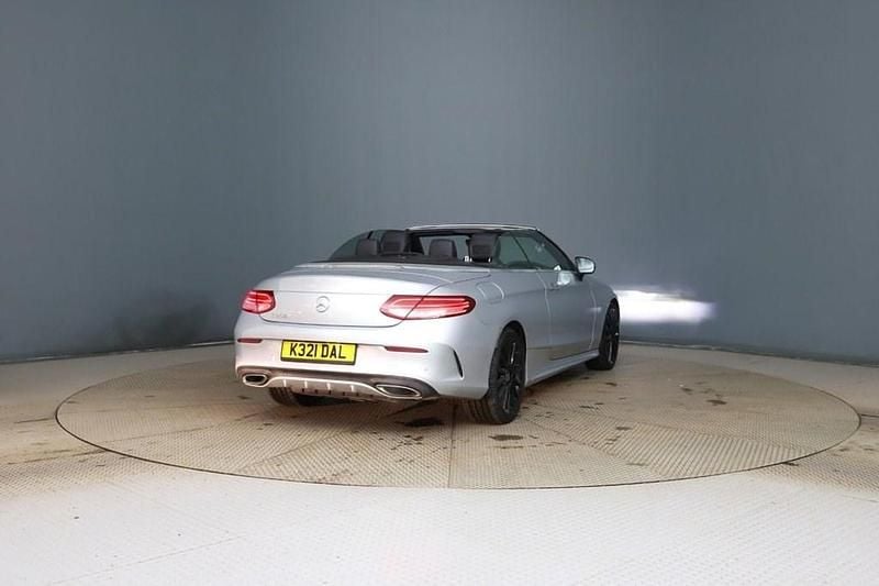 Used Mercedes C200 AMG line 2018 Silver Cabriolet