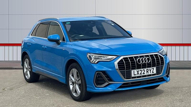 Blue Used 2022 Audi Q3 S-Line SUV | £24,239 (Super price) - Image 1/3