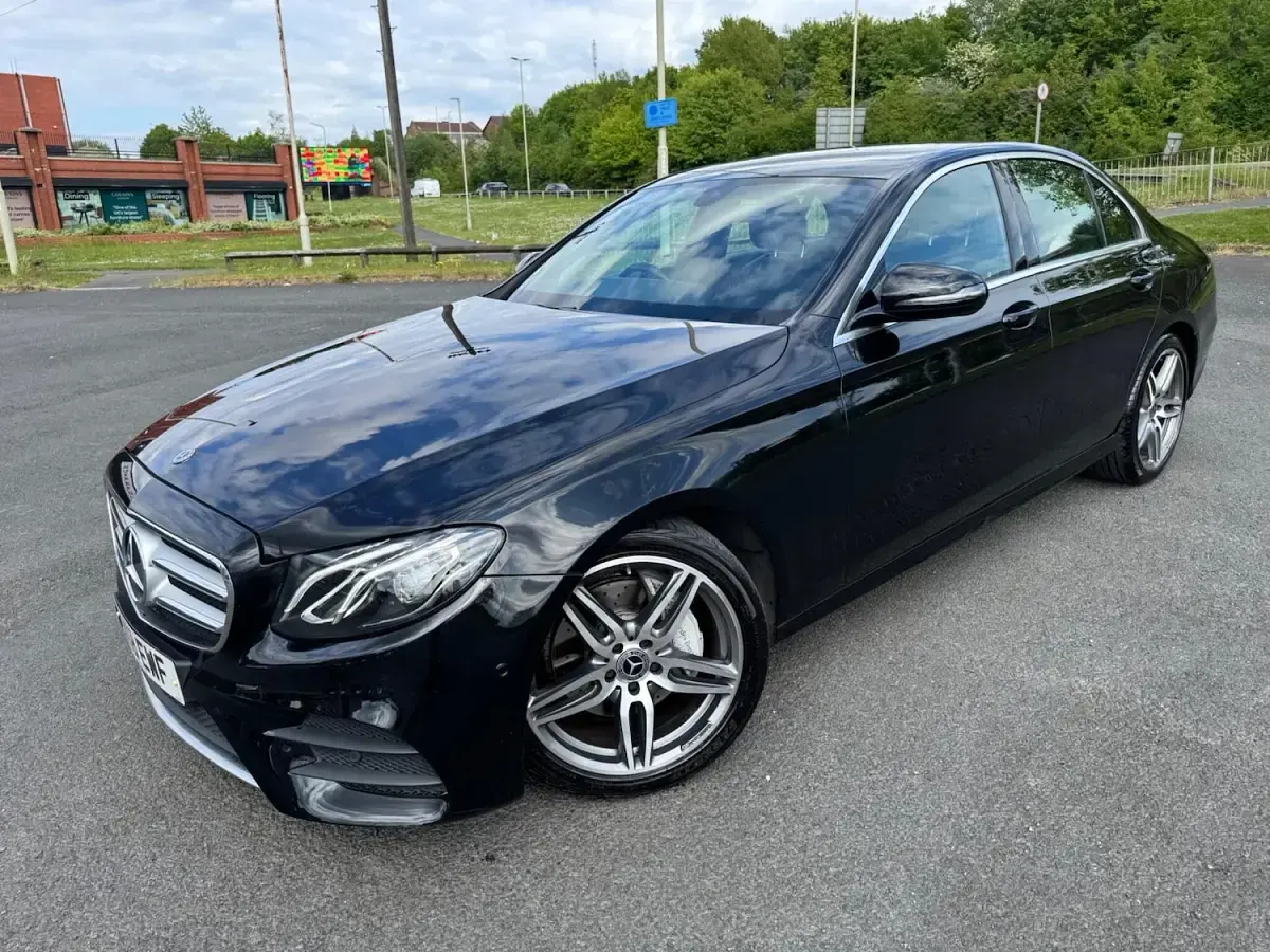 Used Mercedes E220 AMG line 194 HP (142 kW) 2018 Black Sedan