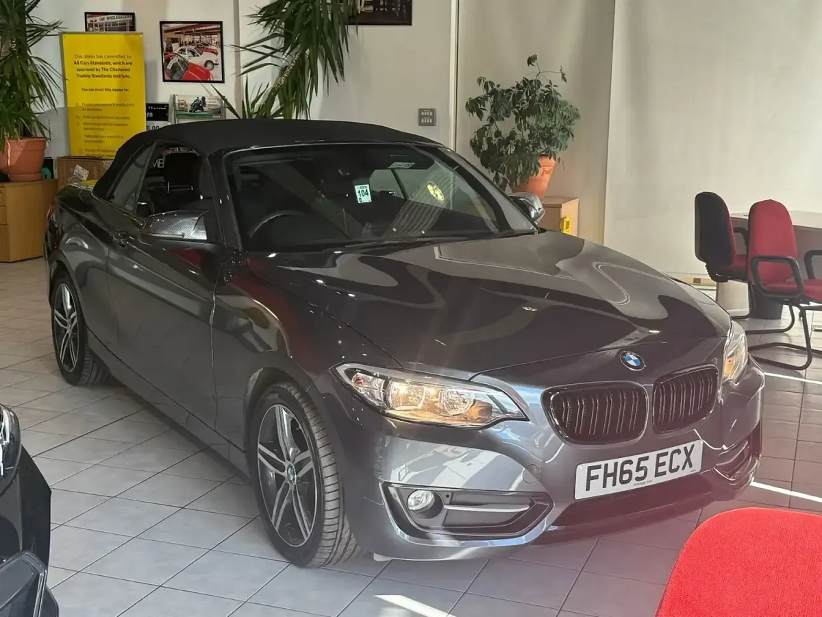 Used BMW 218 Sport Line 2015 Grey Cabriolet
