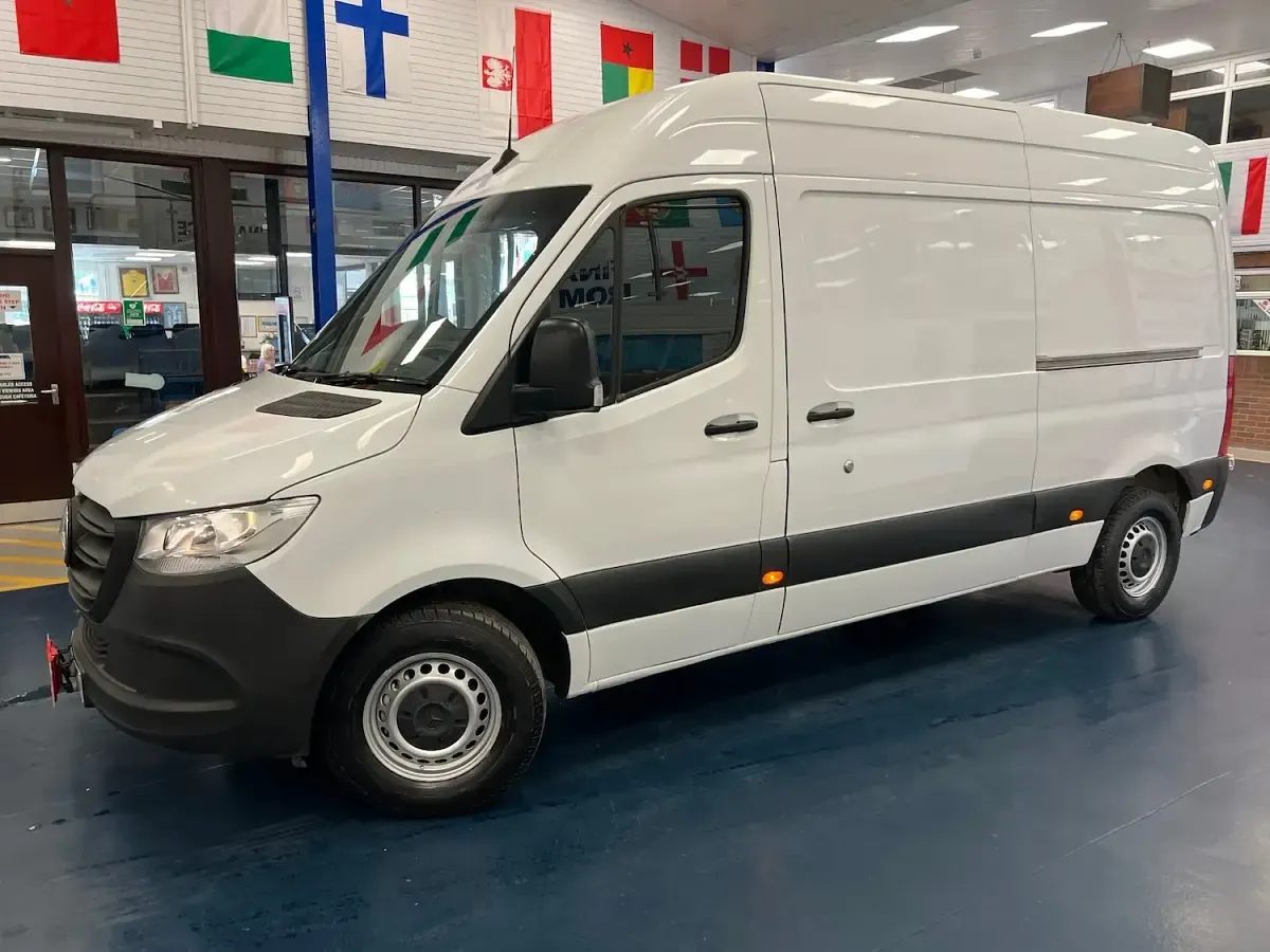 Used Mercedes E-Sprinter Progressive 85 kW (116 HP) 2021 White Van