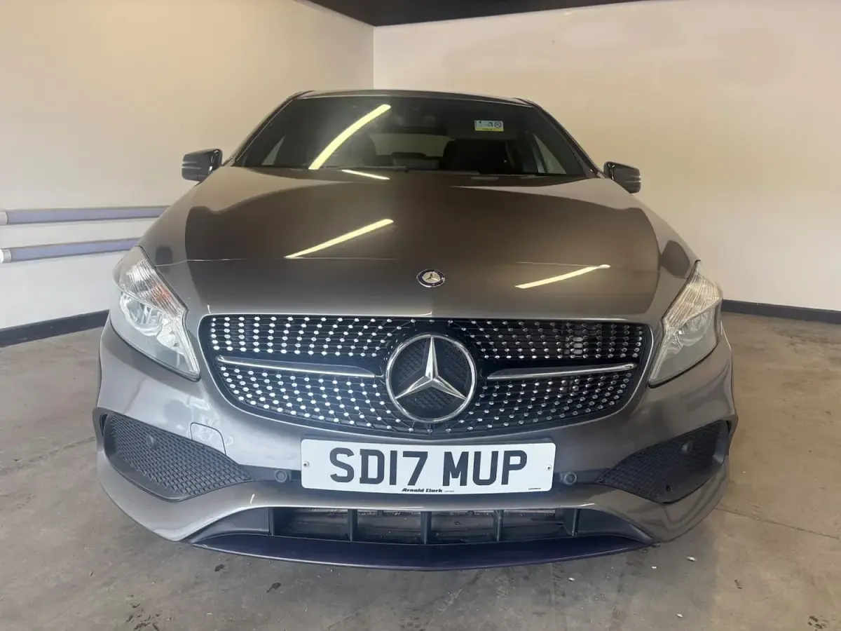 Used Mercedes A200 AMG line 136 HP (100 kW) 2017 Grey Hatchback