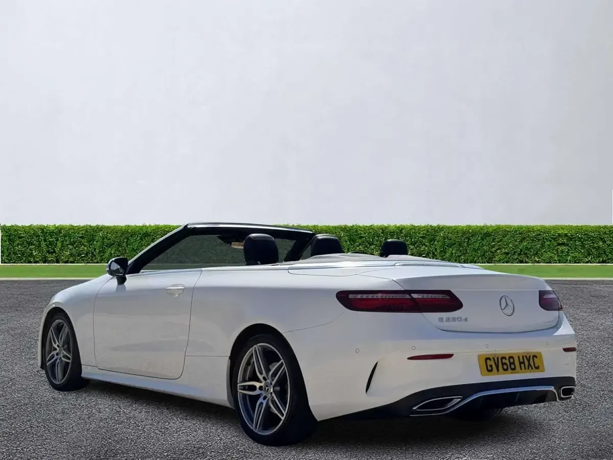 Used Mercedes E220 AMG line 2018 White Cabriolet