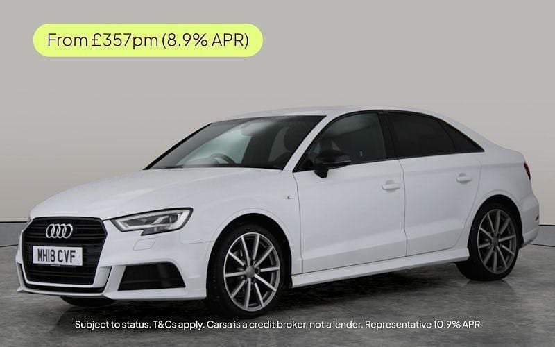 White Used 2018 Audi A3 Black Edition Sedan | £13,507 (Good price) - Image 1/1