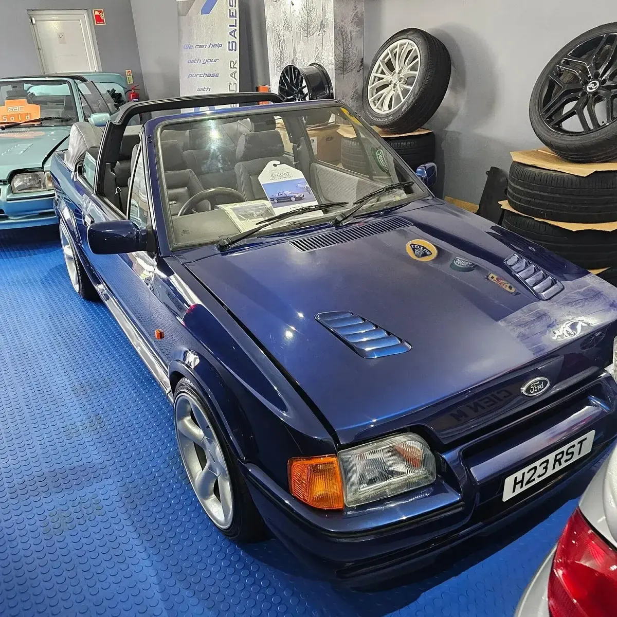Used Ford Escort Cabriolet SE 1990 Blue Cabriolet