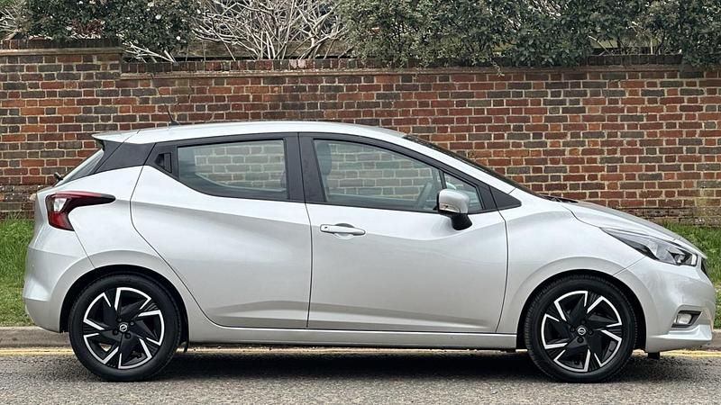 Used Nissan Micra Acenta 91 HP (66 kW) 2022 Silver Hatchback
