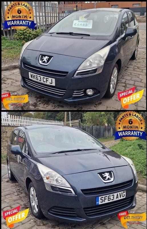 Blue Used 2013 Peugeot 5008 Access MPV | £1,999 (Fair price) - Image 1/4