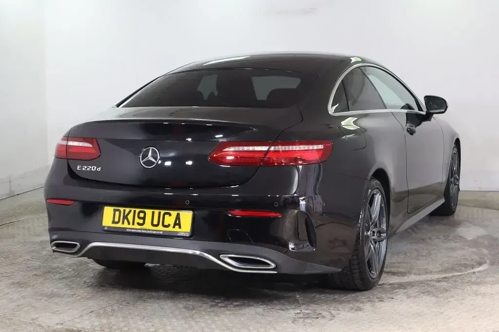 Used Mercedes E220 AMG line 2019 Black Coupe