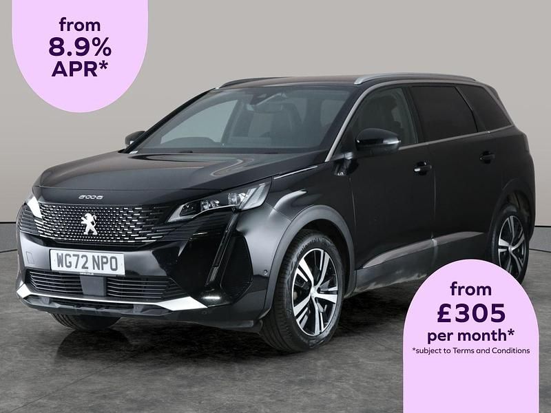 Black Used 2022 Peugeot 5008 GTi Hatchback | £20,129 (Fair price) - Image 1/2