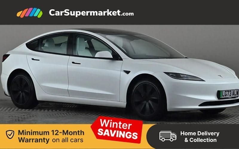 White Used 2024 Tesla Model 3 Long Range AWD Sedan | £33,197 - Image 1/4
