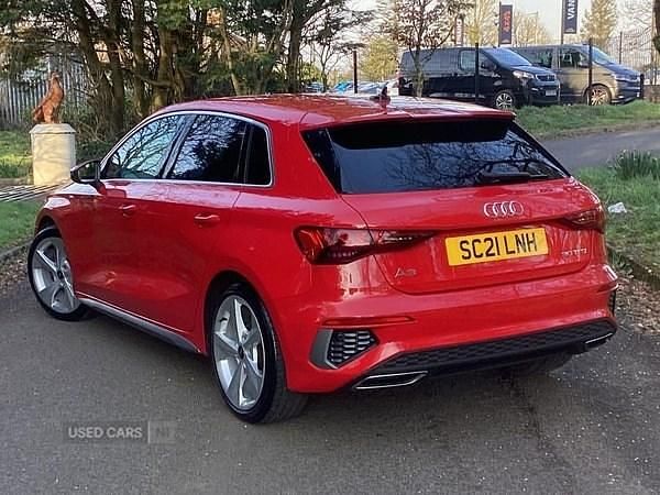 Used Audi A3 S-Line 110 HP (80 kW) 2021 Red Sedan