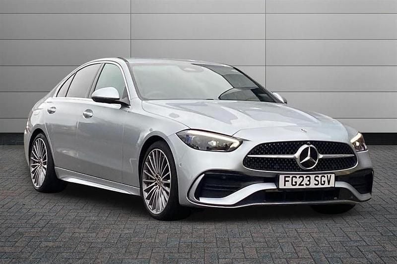 Used Mercedes C200 AMG Line Premium 204 HP (150 kW) 2023 High tech silver Sedan