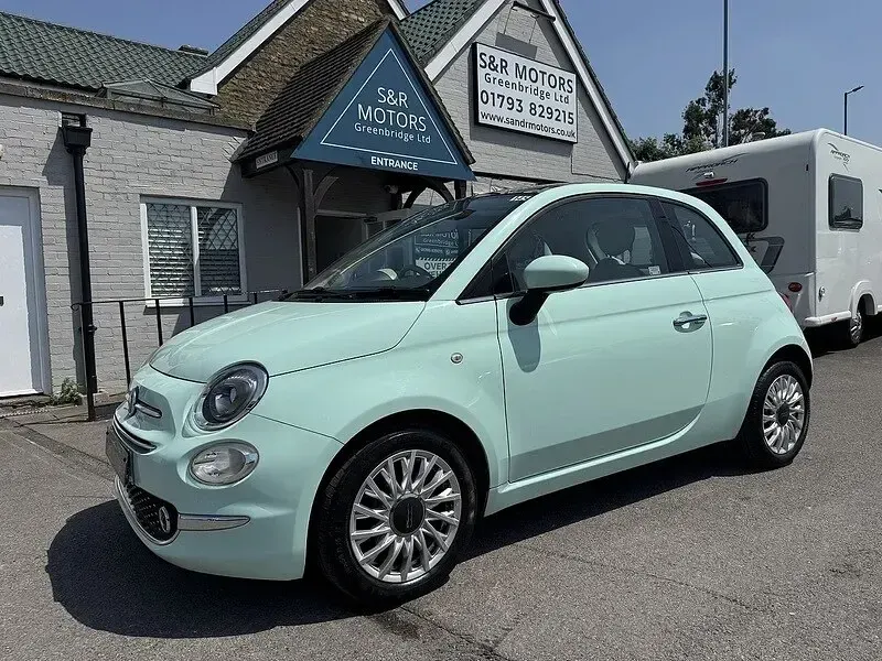 Used Fiat 500 Lounge 69 HP (50 kW) 2016 Green Hatchback