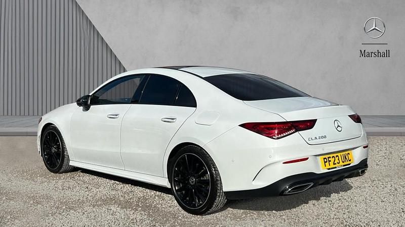 Used Mercedes CLA200 AMG Line Premium Plus 163 HP (119 kW) 2023 Digital white metallic