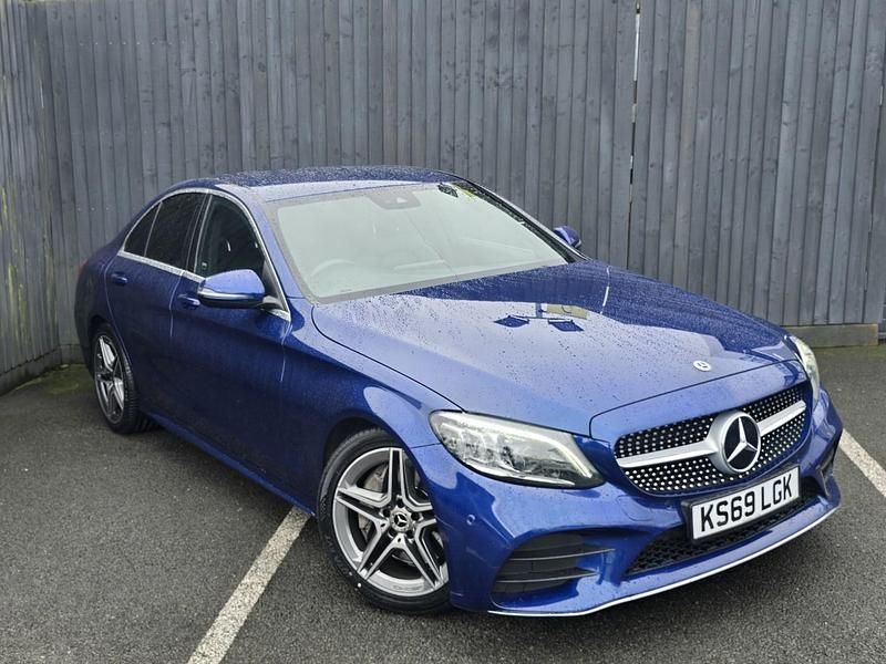 Used Mercedes C300 AMG line 2019 Blue Sedan