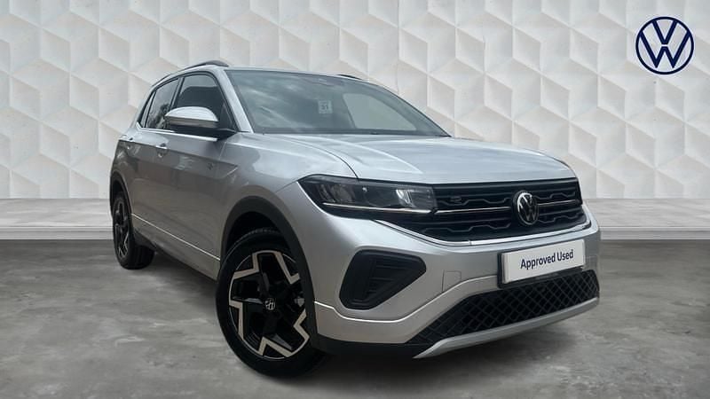 Reflex silver metallic Used 2025 VW T-Cross R-line SUV | £28,600 (Expensive) - Image 1/4