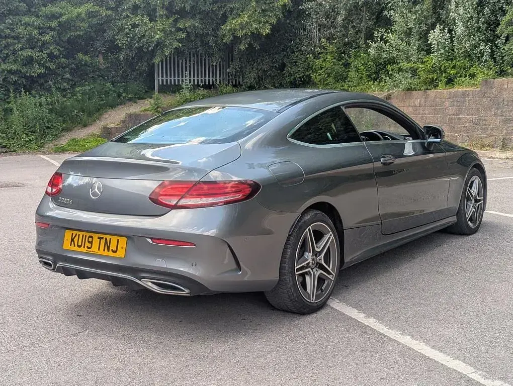 Used Mercedes C220 AMG line 2019 Grey Coupe