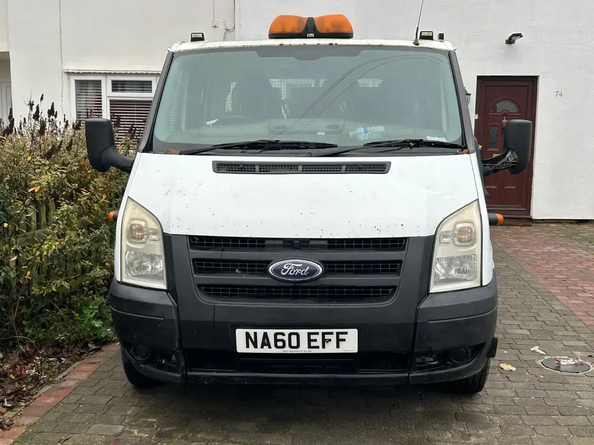 Used Ford Transit 100 HP (73 kW) 2010 White Cabriolet