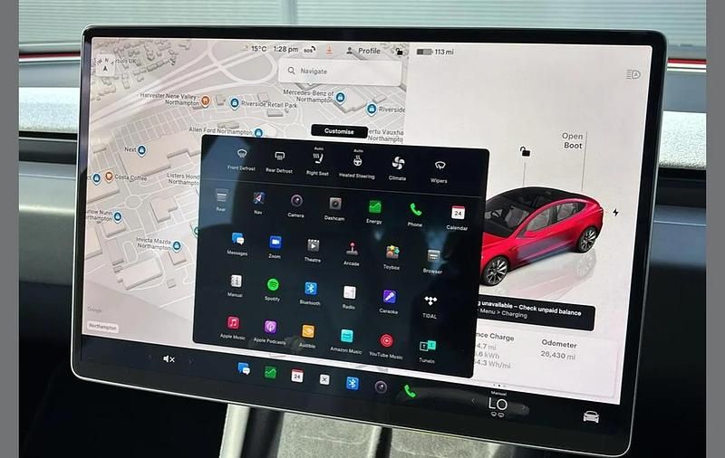 Used Tesla Model 3 RWD 208 kW (283 HP) 2024 Red Sedan