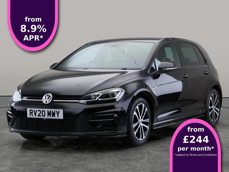 Black Used 2020 VW Golf VIII R-line Edition Hatchback | £16,593 (Expensive) - Image 1/4