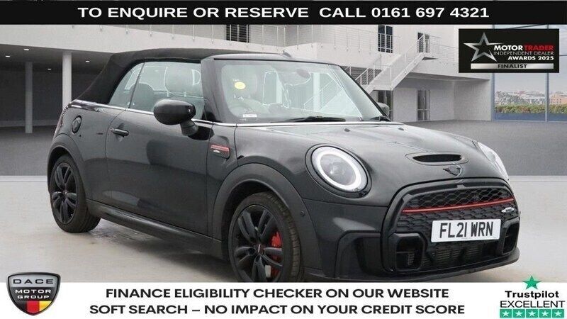 Black Used 2021 Mini John Cooper Works Cabriolet Cabriolet | £21,470 (Fair price) - Image 1/3
