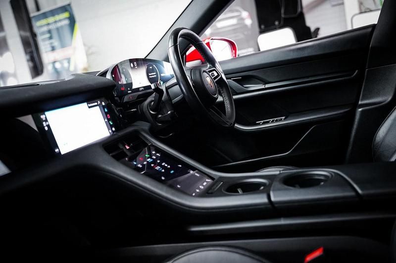 Used Porsche Taycan Performance Package 350 kW (476 HP) 2021 Red Sedan