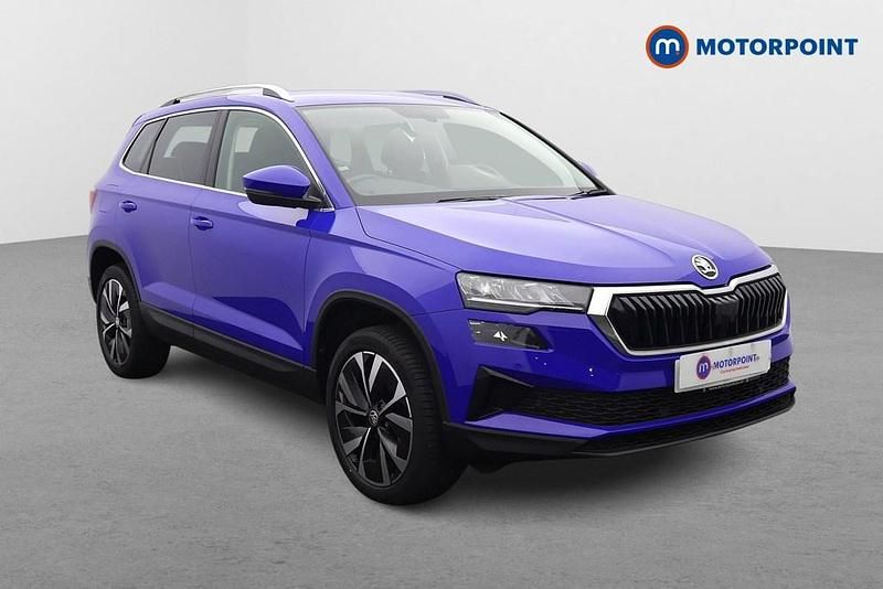 Blue Used 2022 Skoda Karoq SE L SUV | £21,149 (Fair price) - Image 1/4