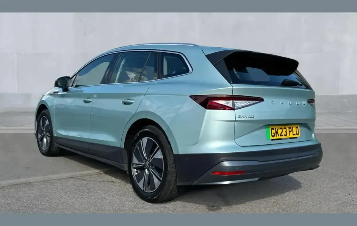 Used Skoda Enyaq iV ecoSuite 150 kW (204 HP) 2023 Arctic silver metallic SUV