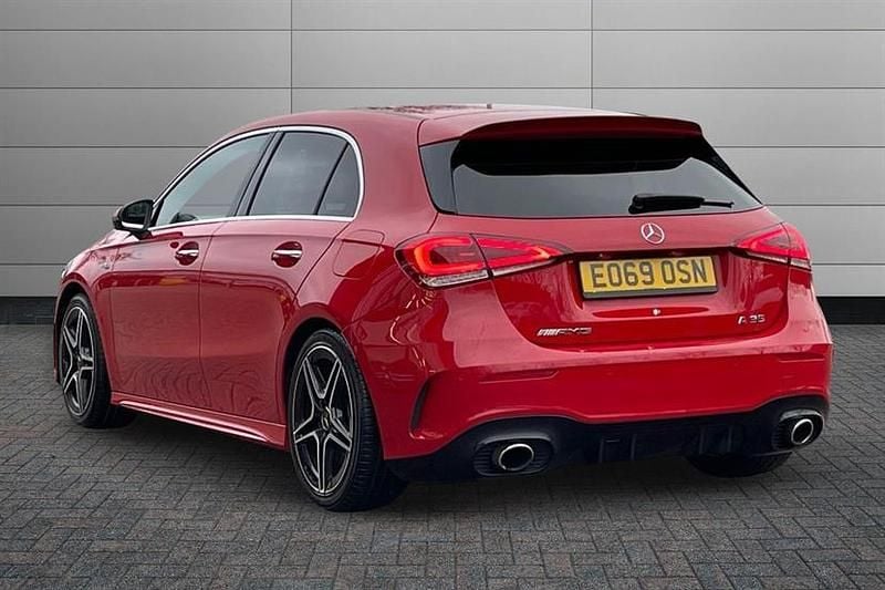 Used Mercedes A35 AMG Premium Plus 306 HP (225 kW) 2019 Red Hatchback