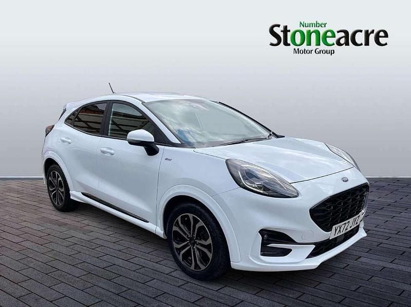 White Used 2022 Ford Puma Gen-E ST-Line SUV | £15,320 (Fair price) - Image 1/4