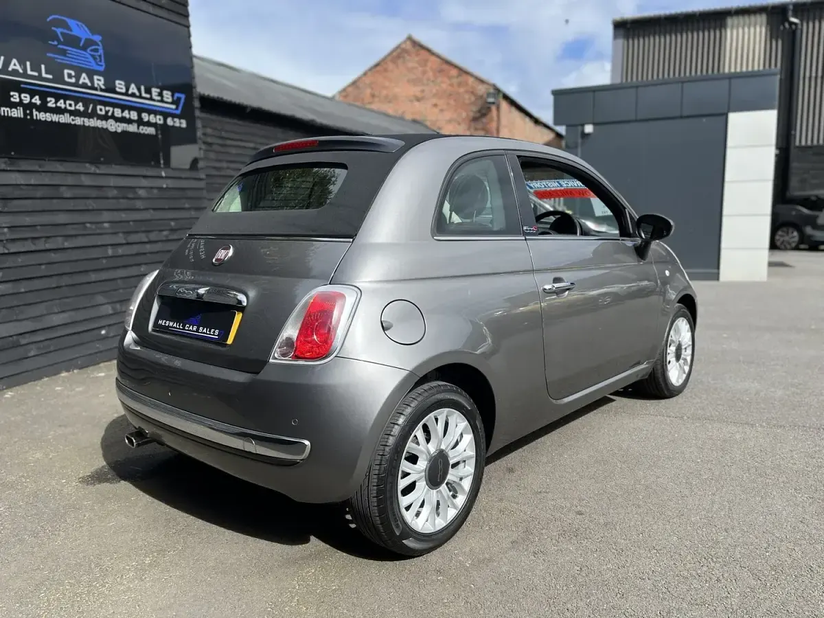 Begagnad Fiat 500C Lounge 69 HK (50 kW) 2014 Grå Cab