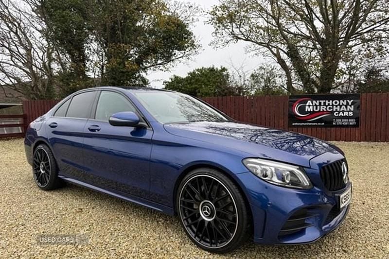 Blue Used 2019 Mercedes C300 AMG Line Premium Sedan | £18,950 (Fair price) - Image 1/1