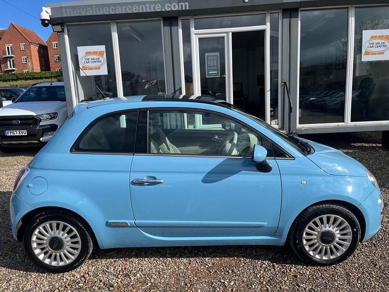 Used Fiat 500 Lounge 69 HP (50 kW) 2012 Blue Hatchback